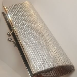 Silver BLING Formal Evening Bag| hidden Strap